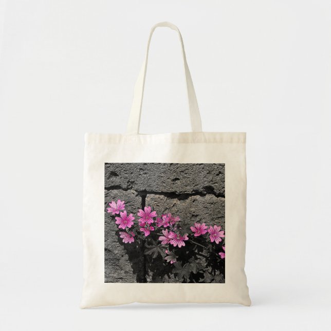 Purple flowers tote bag (Front)