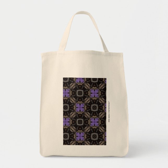 Purple Flowers Tote Bag (Front)