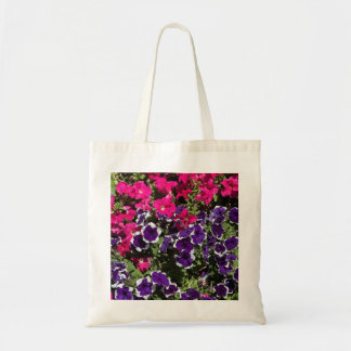 Purple Flowers Tote Bag- Botanical Art  Bag