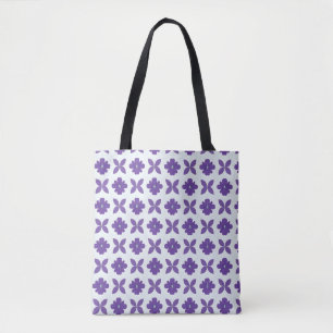 Purple Flowers with Light Background Tote Bag