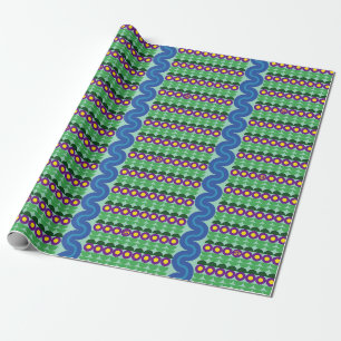 Purple Flowers - Wrapping Paper