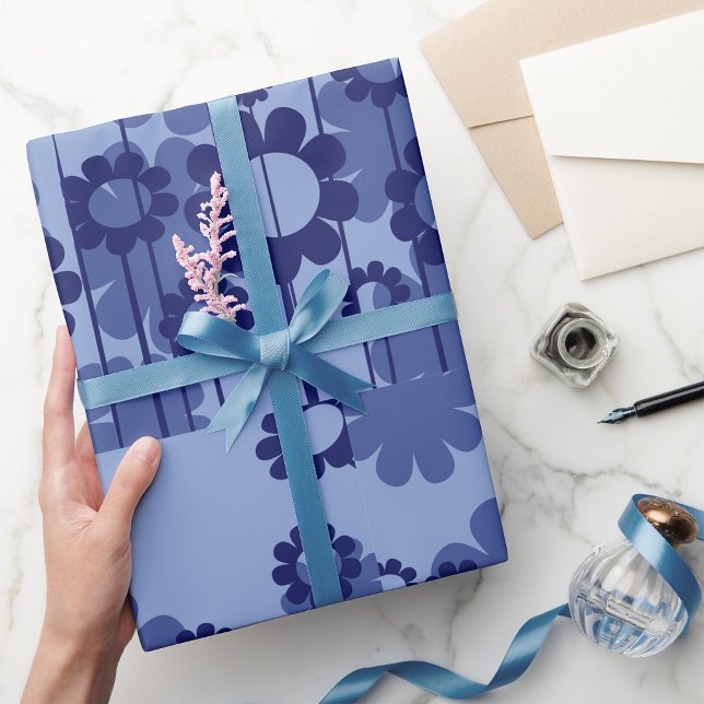 Purple Flowers Wrapping Paper (Creator Uploaded)