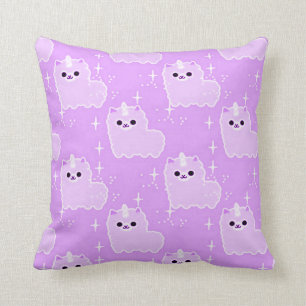 Purple Fluffy Unicorn Sparkles Cushion