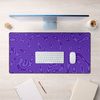 Purple Fluidic Minimalist Desk Mat