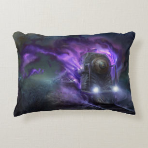 Purple Flyer Express Decorative Cushion