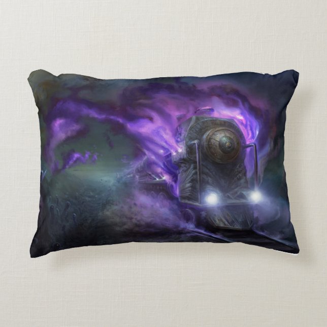 Purple Flyer Express Decorative Cushion (Front)