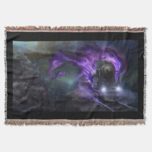 Purple Flyer Express Throw Blanket