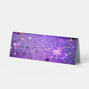 Purple foil background with Stars