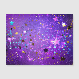 Purple foil background with Stars