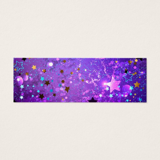 Purple foil background with Stars (Front)