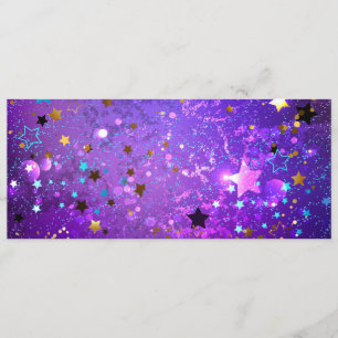 Purple foil background with Stars Advice Card