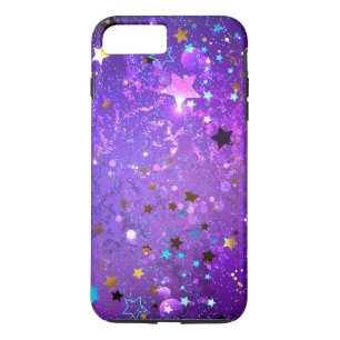 Purple foil background with Stars iPhone 8 Plus/7 Plus Case
