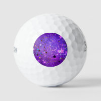 Purple foil background with Stars