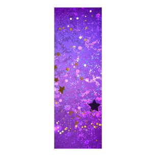 Purple foil background with Stars Photo Print