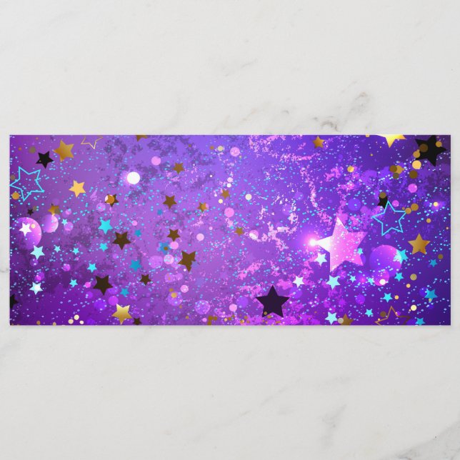 Purple foil background with Stars Program (Front)