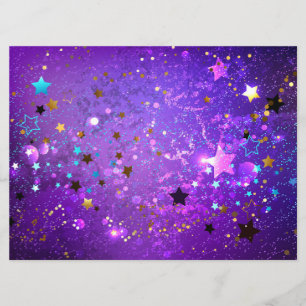 Purple foil background with Stars Program