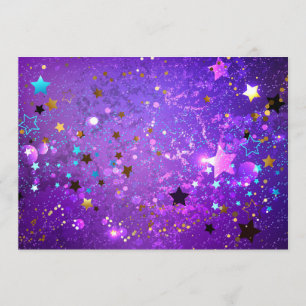 Purple foil background with Stars Program