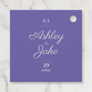 Purple Foil Gift Tag