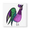 Purple Folk Art Rooster