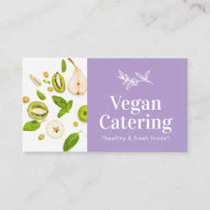 Purple Food Healthy Nutrition Organic Vegan Bakery Business Card