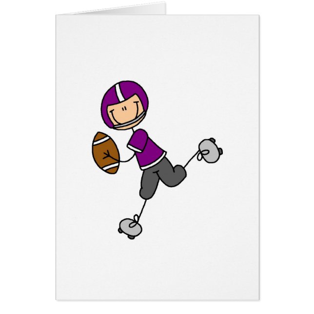 Purple Football Player Card (Front)