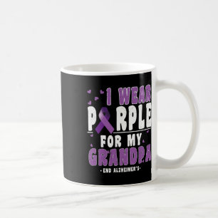Purple For Grandpa Alzheimerheimer Heimers Awarene Coffee Mug