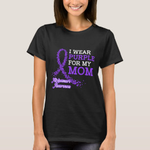 Purple For My Mum Alzheimerheimer's Awareness Band T-Shirt