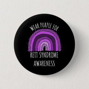 Purple For Rett Syndrome Awareness Month Rett Synd 6 Cm Round Badge