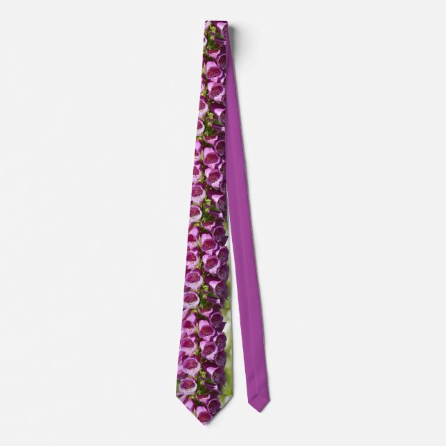 Purple foxglove tie (Front)
