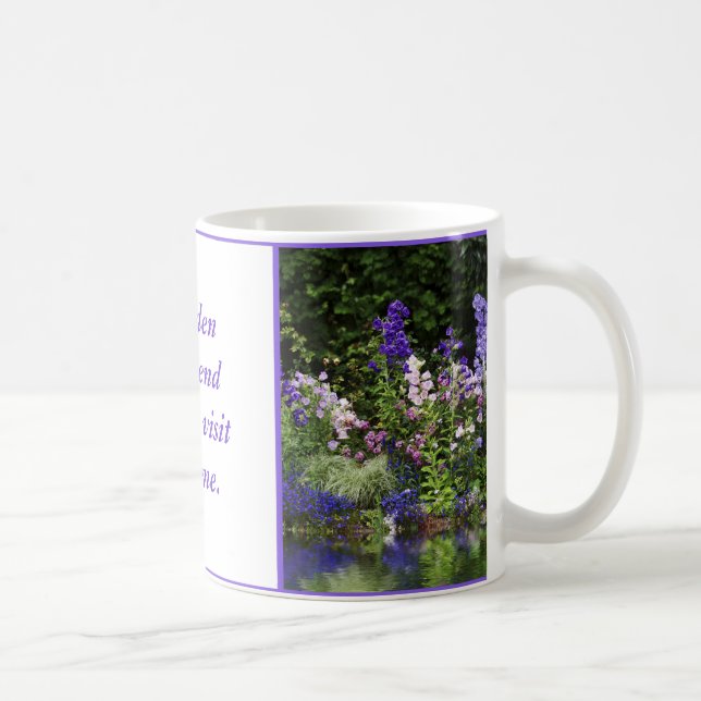 Purple Foxgloves Reflection Mug (Right)
