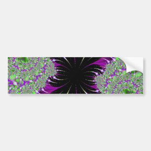 Purple Fractal bumpersticker Bumper Sticker