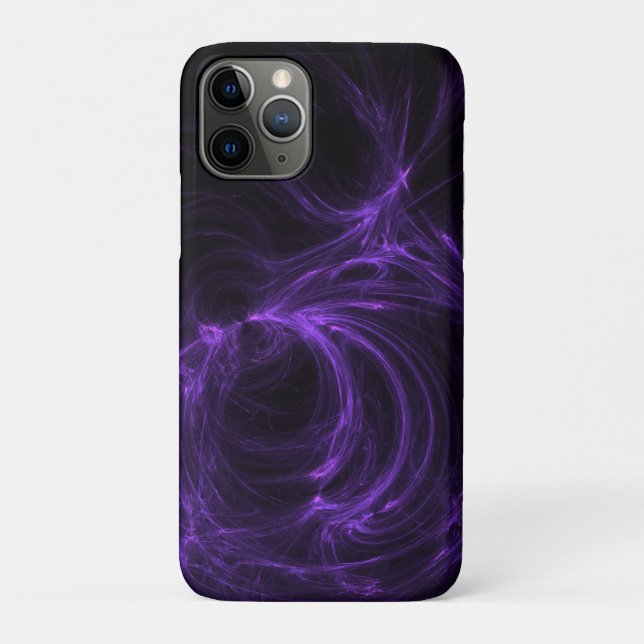 Purple Fractal Case-Mate iPhone Case (Back)