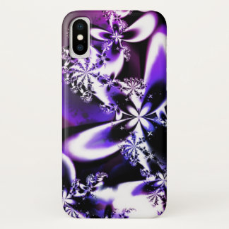 Purple Fractal Flower iPhone Case