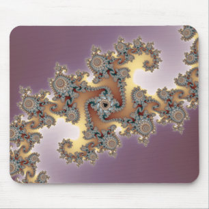 Purple - Fractal Mouse Pad