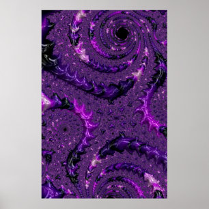 Purple Fractal Poster