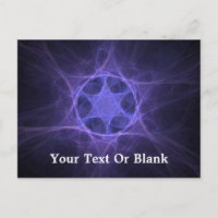 Purple Fractal Star Of David