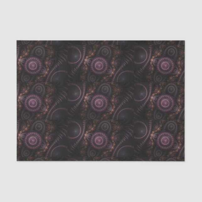 purple fractal tissue paper (Front)