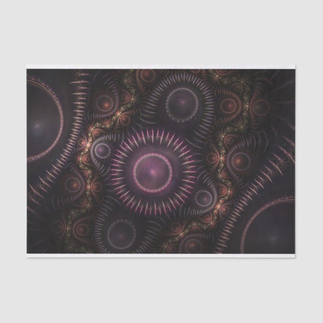 purple fractal tissue paper (Front)