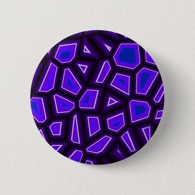 Purple Fragments 6 Cm Round Badge (Front)
