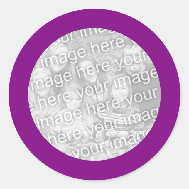 Purple Frame Sticker (Front)