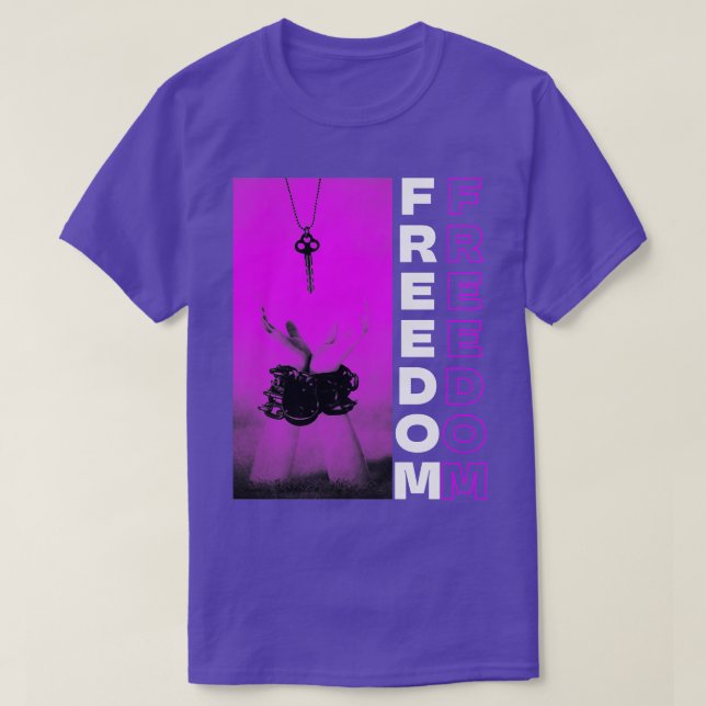 Purple Freedom T-Shirt (Design Front)