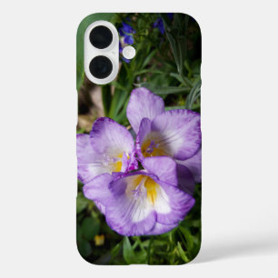 Purple Freesia Flowers iPhone 16 Case