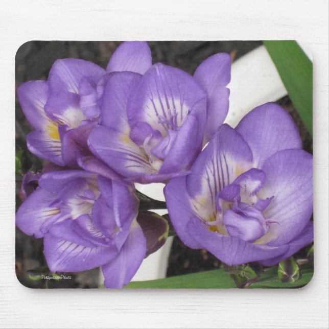 Purple Freesia Mousepad (Front)