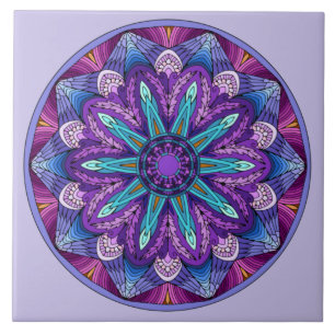 Purple Frequency™ Ceramic Tile