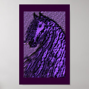 purple friesian print