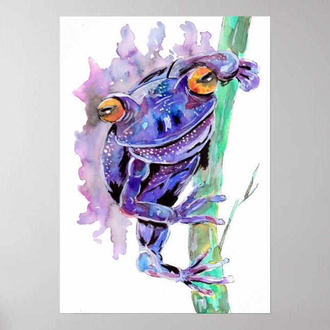 Purple Frog Poster (Front)