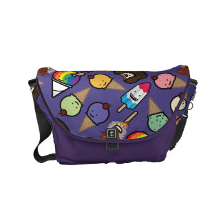 Purple Frosty Treat Messenger Bag