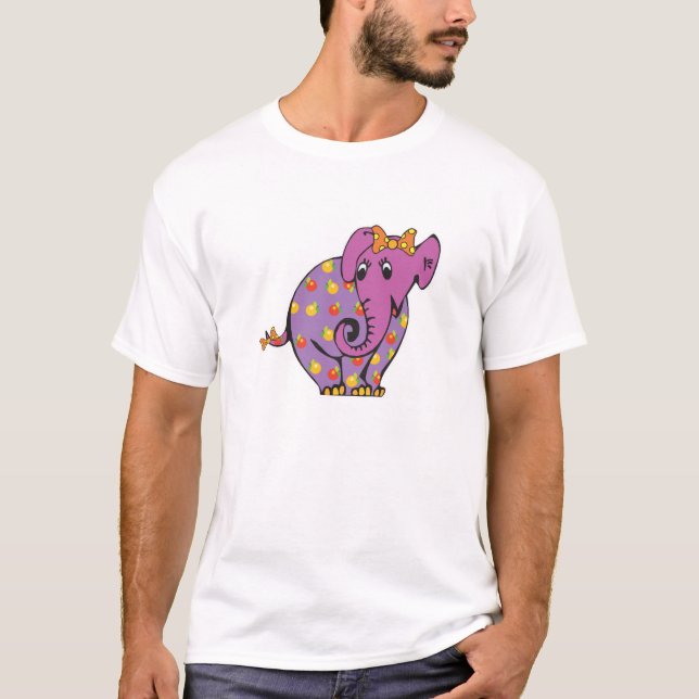 purple fruity elephant T-Shirt (Front)