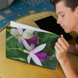 Purple Fuchsia Flowers with White Sepals Floral Planner<br><div class="desc">This monthly/weekly calendar planner keeps all your up-coming activities and schedules organised in one,  handy place and features the photo image of hanging,  purple Fuchsia flowers with white sepals. A lovely,  floral design! Select your planner wire colour.</div>