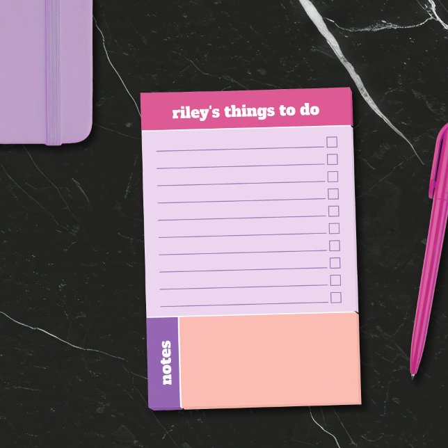 Purple Fuchsia Peach Things To Do & Notes (Creator Uploaded)